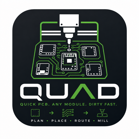 QUAD — Quick PCB. Any Module. Dirty Fast.